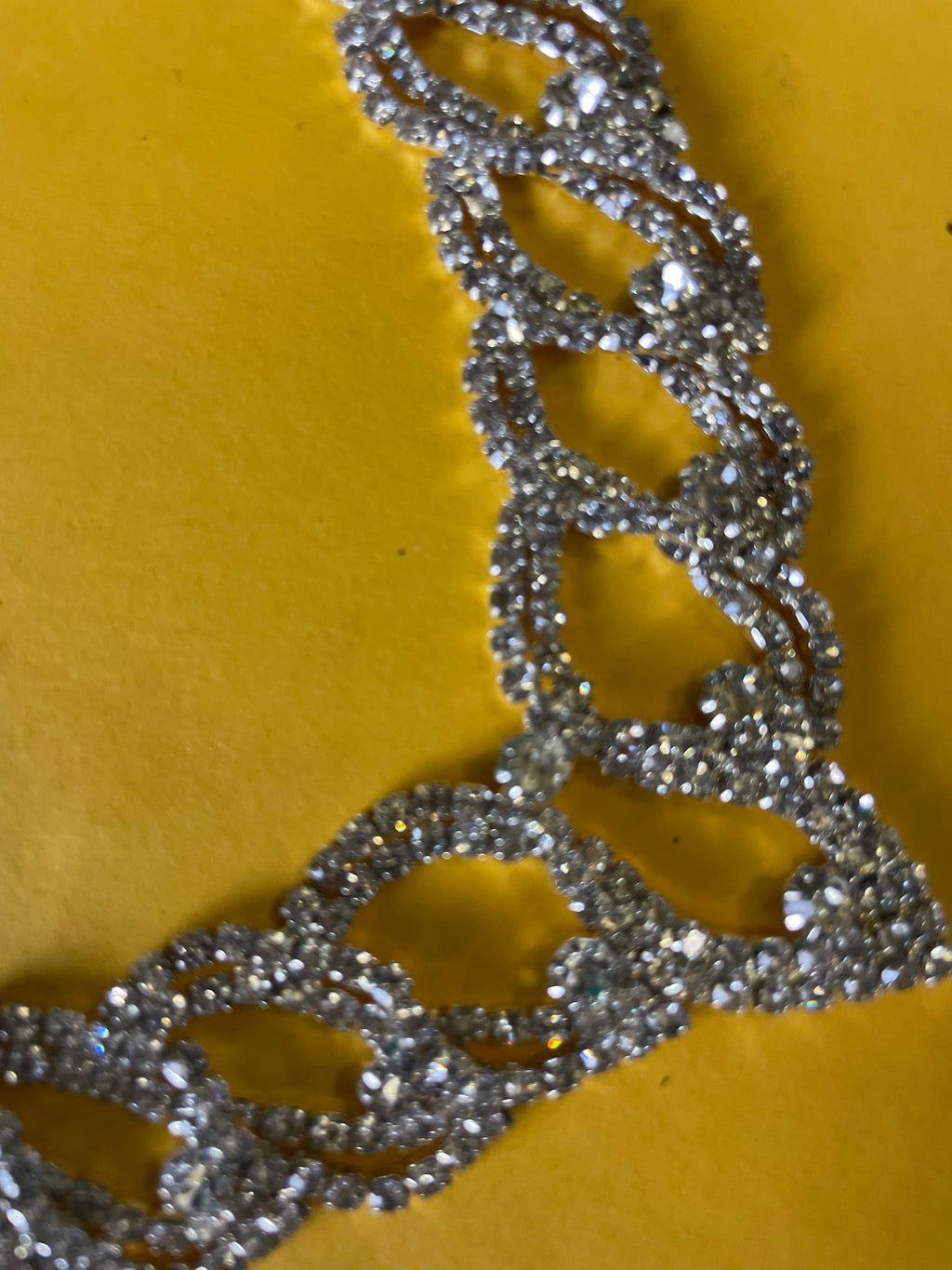 GOAH silver chain women's necklace with diamond pendant