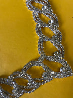 GOAH silver chain women's necklace with diamond pendant