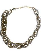 GOAH Gold chain interlocking women's necklace