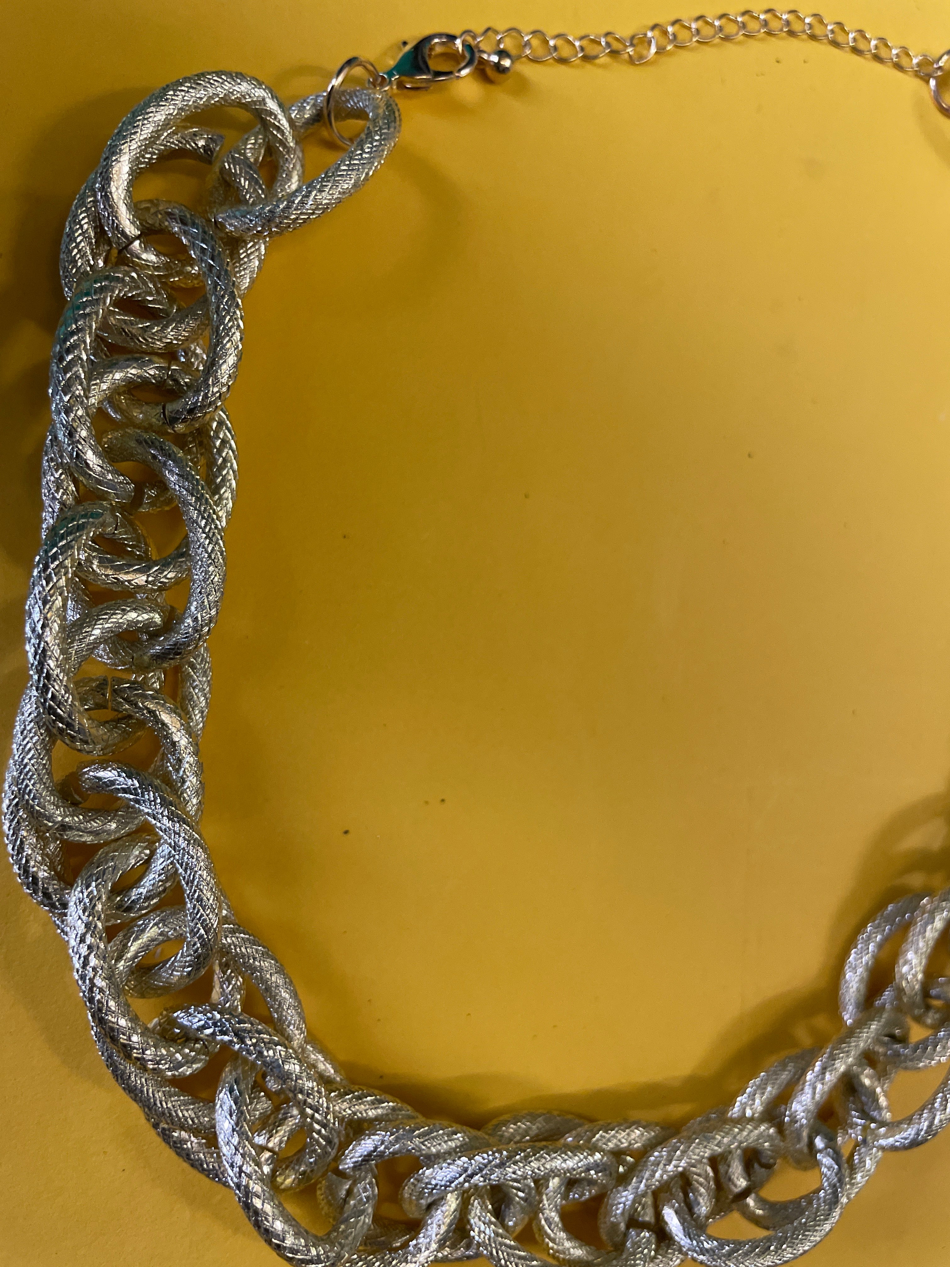 GOAH Gold chain interlocking women's necklace