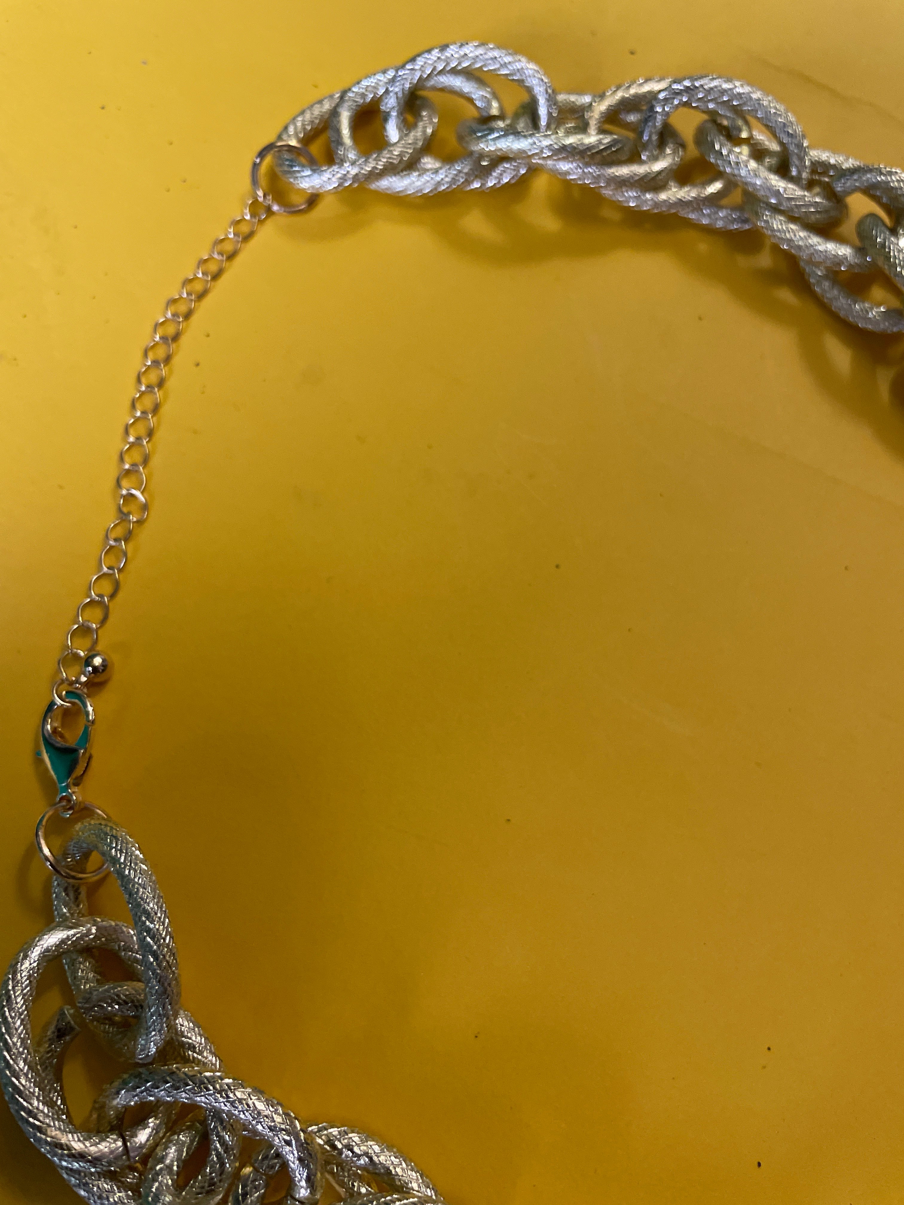 GOAH Gold chain interlocking women's necklace