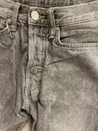 Rubynee Slim fit straight cropped denim grey jeans trouser