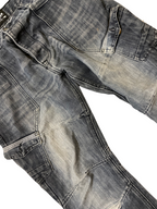 Rubynee Vintage faded men blue jeans