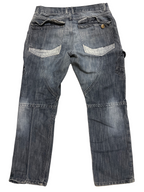 Rubynee Vintage faded men blue jeans