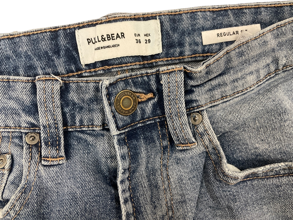 Rubynee Vintage Pull & Bear Crazy Blue Jeans
