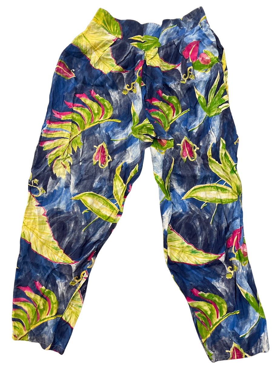 Rubynee Vintage flowery multi color jogger pant