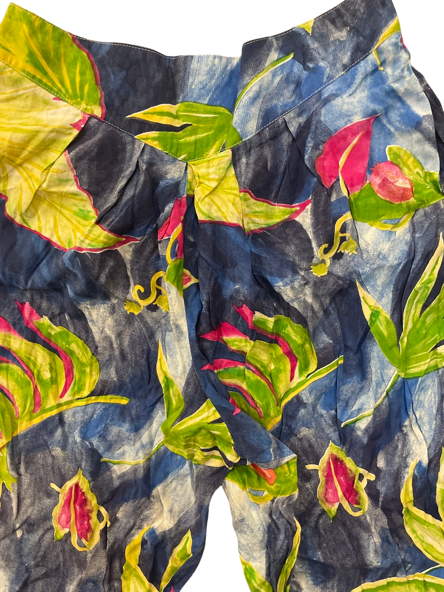 Rubynee Vintage flowery multi color jogger pant