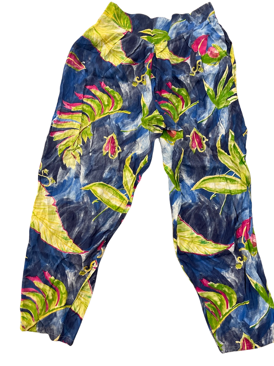 Rubynee Vintage flowery multi color jogger pant