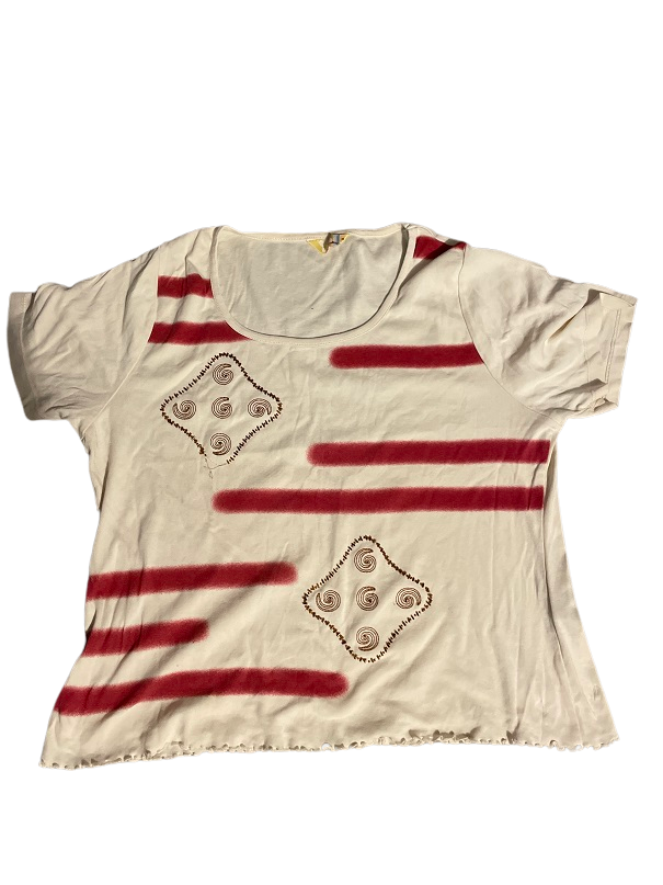 Rubynee Vintage white women's blouse