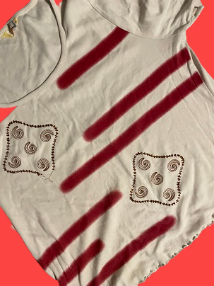 Rubynee Vintage white women's blouse