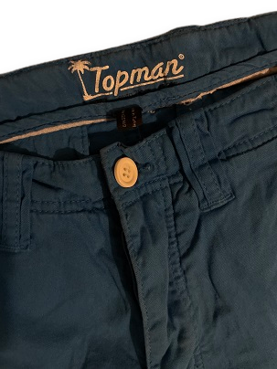 Rubynee Vintage blue topman chinos short