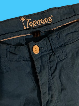 Rubynee Vintage blue topman chinos short