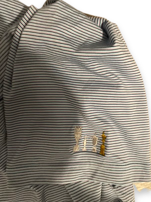 Rubynee Vintage grey polo shirt in XXL