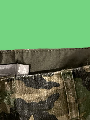 Rubynee Vintage green Camou short