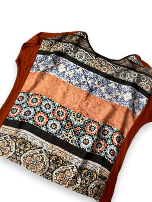 Rubynee Vintage y2k multi color beach top