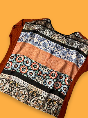 Rubynee Vintage y2k multi color beach top