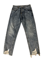 Rubynee Vintage y2k grey ripped jeans trouser