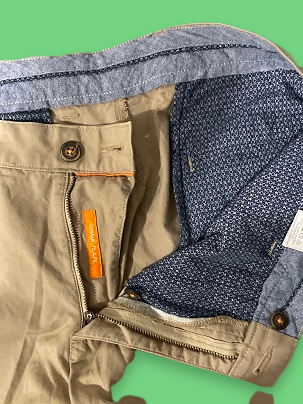 Rubynee Vintage brown sculler chinos trousers