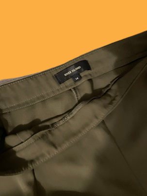 Rubynee Vintage y2k brown river island womens bootcut pant trousers