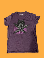 Rubynee Vintage y2k purple marvel wakanda forever tshirt