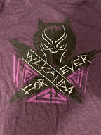 Rubynee Vintage y2k purple marvel wakanda forever tshirt