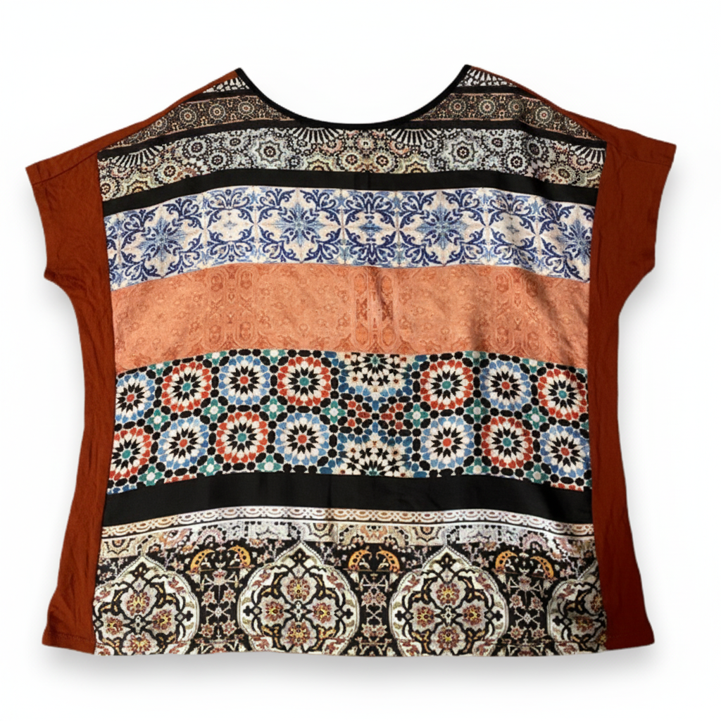 Rubynee Vintage y2k multi color beach top