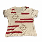 Rubynee Vintage white women's blouse