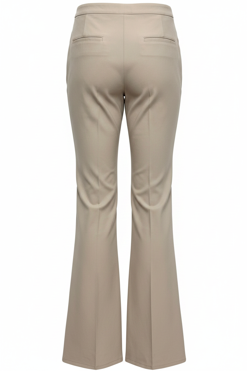Rubynee Vintage women's cream bootcut pant trouser