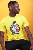 VINTAGE YELLOW BRUC LEE T SHIRT - weighnpayclothingstore