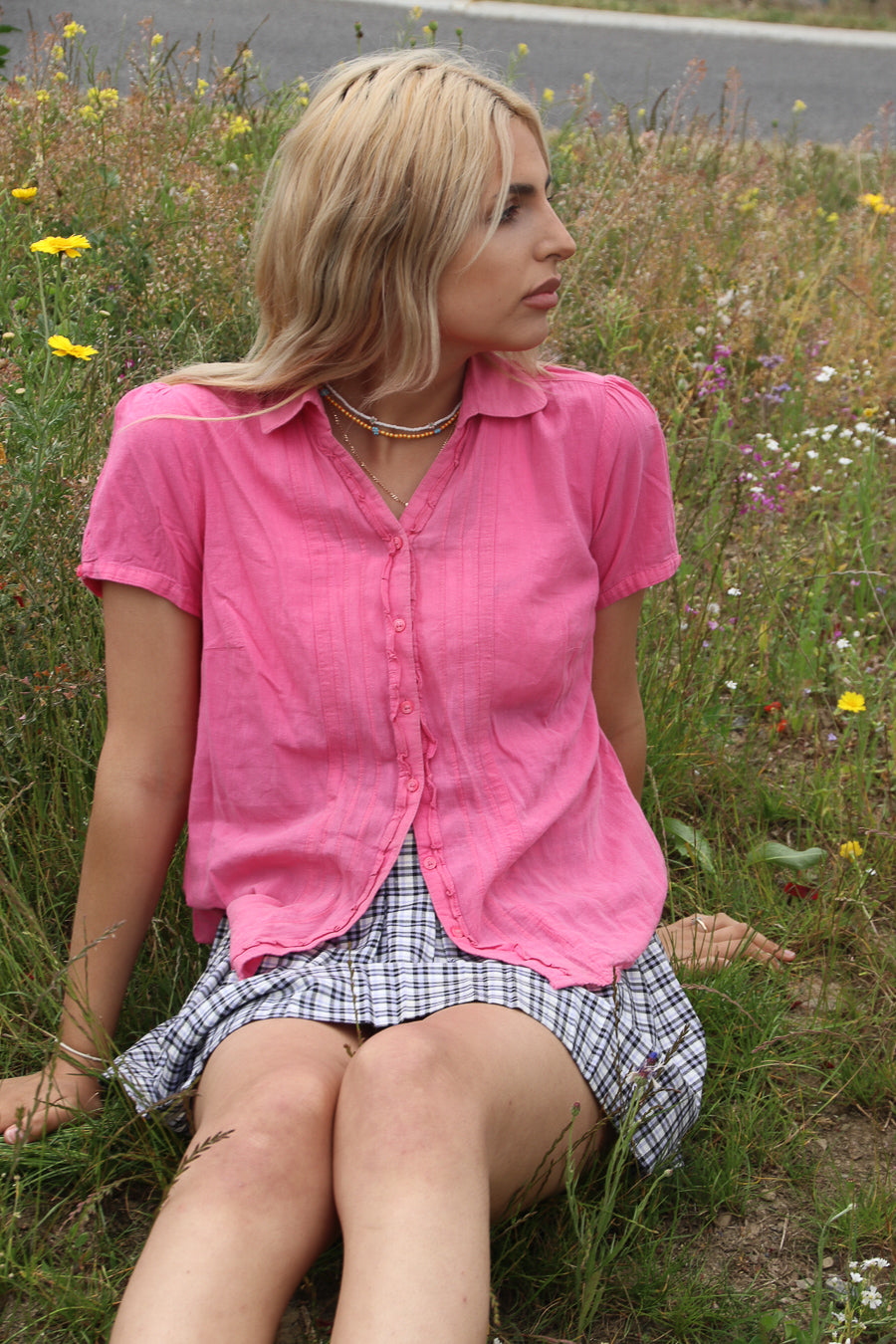 Vintage y2k pink ladies shirt